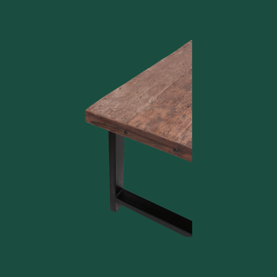 Robuuste Eettafel Stoere Industriële Tafel 200 CM Bassano Vintage Oud Hout NO 750 3