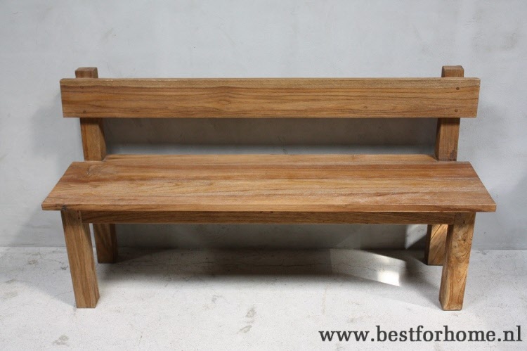 Houten zitbank met boomrand kapra aanbieding bij Home24