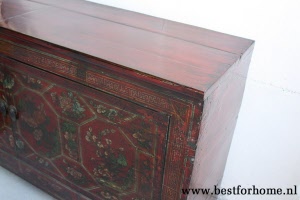 Authentiek Dressoir China Landelijke Unieke Beschilderde Chinese Kast NO 406 3