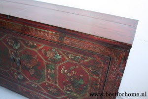 Authentiek Dressoir China Landelijke Unieke Beschilderde Chinese Kast NO 406 6