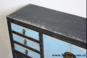 Chinese Unieke Houten Wandtafel Oosterse Landelijke Sidetable Gekleurd NO 301 6_20251102103418