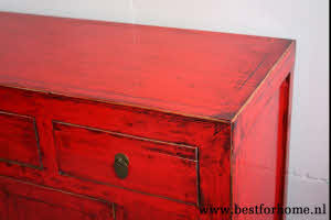 Kleurrijke Chinese Kast Vintage Look Bohemian Landelijk Dressoir NO 493 10_20251101201039