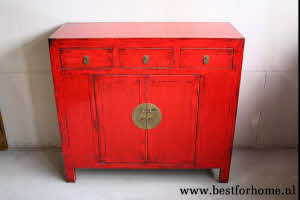 Kleurrijke Chinese Kast Vintage Look Bohemian Landelijk Dressoir NO 493 5_20251101201009