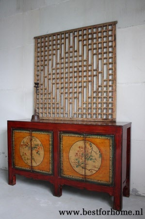 Kleurrijke Oosterse Kast Chinees Dressoir Uniek Bohemian Landelijk NO 478 2