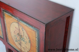 Kleurrijke Oosterse Kast Chinees Dressoir Uniek Bohemian Landelijk NO 478 4
