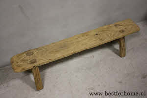 Landelijk Oud Houten Bankje Stoere Decoratieve Vensterbank Bank NO 898 2