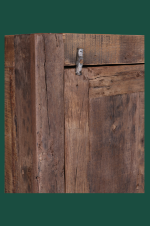 Rustieke Gerecycled Houten 1 Deurs Kast Bassano Stoer Landelijk Meubel Oud Hout NO 385 4