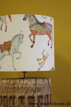 Rustieke Oud Houten Tafellamp Oosterse Lampenvoet Hout NO 431 2