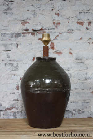 Stoere Oosterse Oude Kruiklamp Landelijke Rijstpot Lamp NO 476 3
