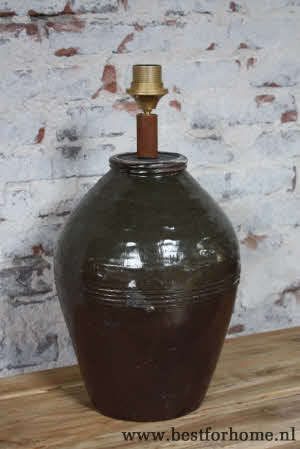 Stoere Oosterse Oude Kruiklamp Landelijke Rijstpot Lamp NO 476 4