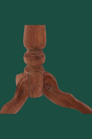 Stoere Unieke Bijzettafel Rond Landelijke Teak Houten Wijntafel 70 CM NO 425 2