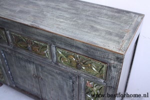 Uniek Landelijk Oosters Dressoir Vintage Style Chinese Kast NO 414 4
