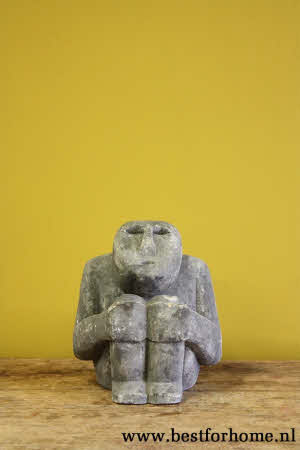 Uniek Sober Stoer Stenen Beeld Werelds Tribal Art Object NO 201 2