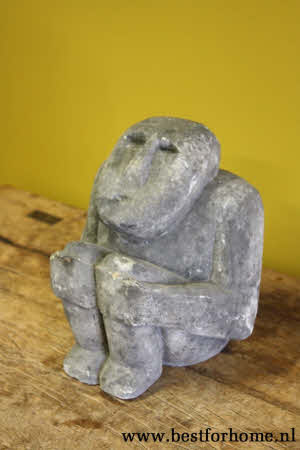 Uniek Sober Stoer Stenen Beeld Werelds Tribal Art Object NO 201 5