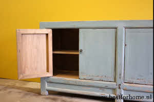 Uniek Vintage Look Landelijk Houten Dressoir Stoere Gerecycled Houten Kast NO 388 8