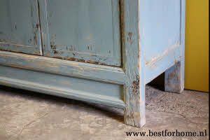 Uniek Vintage Look Landelijk Houten Dressoir Stoere Gerecycled Houten Kast NO 388 9