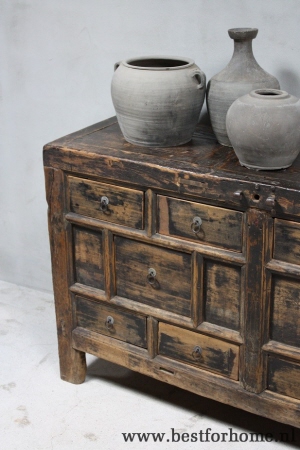 authentieke stoere chinese oude kast landelijk oud houten dressoir china no 353 2
