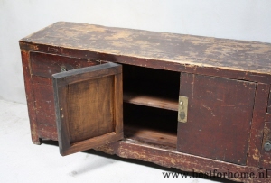 groot sober stoer oud houten dressoir unieke landelijke kast no 460 8
