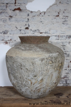 landelijke doorleefde oude kruik xxl stoere sobere grote pot no 645 3