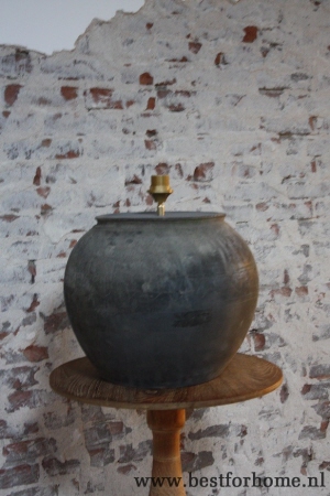 landelijke grote chinese kruiklamp xl unieke sobere stoere lamp no 999 3