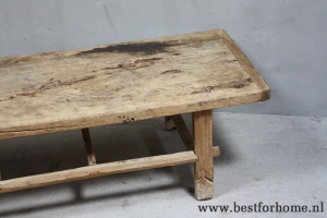 landelijke originele oude houten salontafel china robuuste stoere tafel oud hout no 377 8