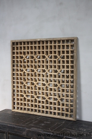 oud uniek chinees houten raamwerk  werelds landelijk wandpaneel no 416 2