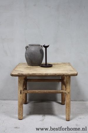 oude landelijke houten bijzettafel stoere originele tafel china no 786 2