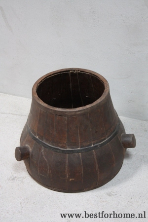 oude stoere chinese houten wijnvat sobere landelijke grote pot no 291 3