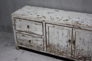 robuust landelijk oud houten dressoir stoere kast uniek doorleefd wit no 149 4
