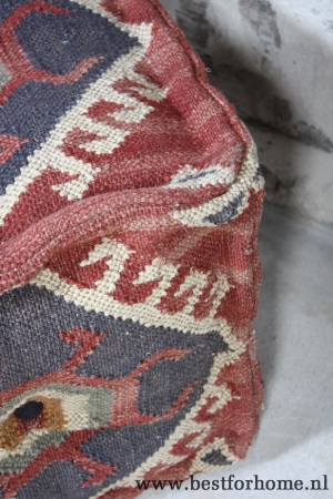 robuuste kelim voetenbank puur landelijke poef no 110 6