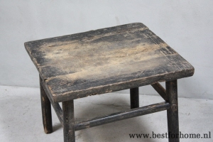 robuuste oud houten bijzettafel china landelijk rustiek tafeltje oud no 809 6