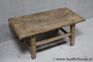 robuuste oud houten salontafel originele oude landelijke tafel no 532 8