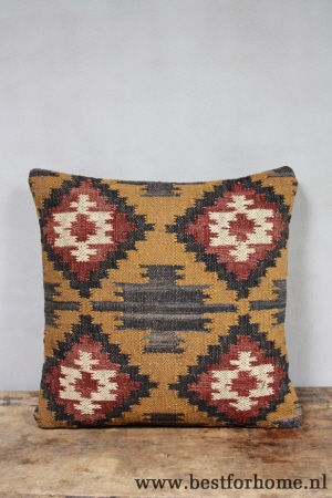 sober stoer kelim kussen vintage style no 031 3