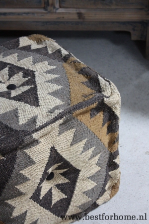 sobere etnische kelim kruk stoere poef no 30 2