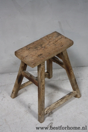 sobere landelijke oude houten kruk chinese landelijke stoel no 484 2