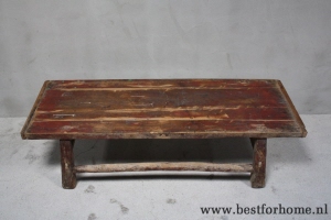 unieke oosterse oud houten salontafel puur sober landelijke tafel no 548 8